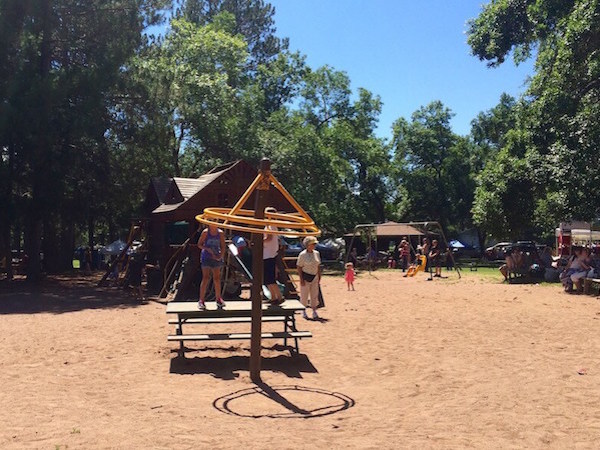 Moose Lake Agate Days: Playground near the beach
