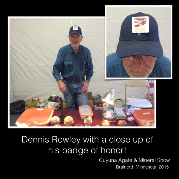 Dennis Rowley at the Cuyuna Rock Gem and Mineral Society
