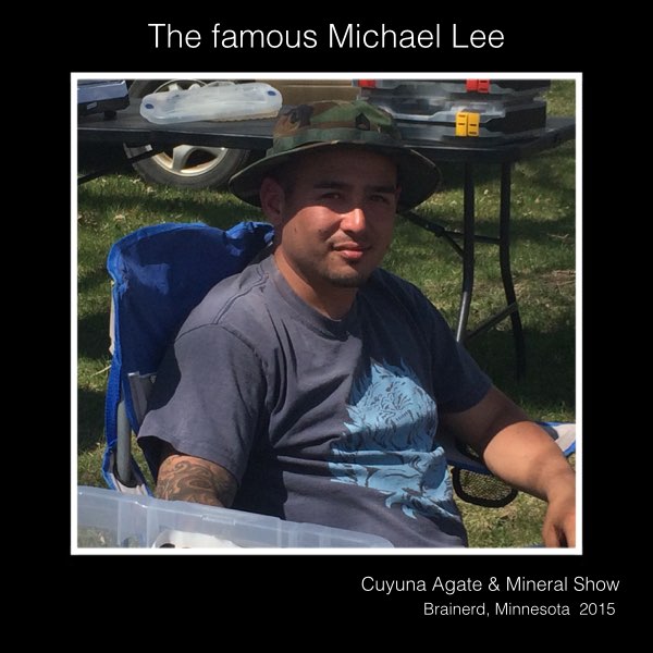Michael Lee at the Cuyuna Rock Gem and Mineral Society