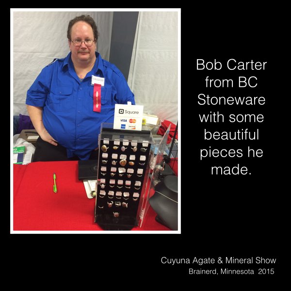 Bob Carter at the Cuyuna Rock Gem and Mineral Society