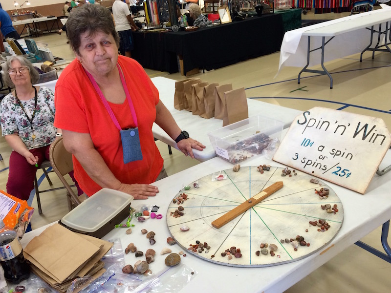 Frederick WI Gem and Mineral Show Spin to win! 