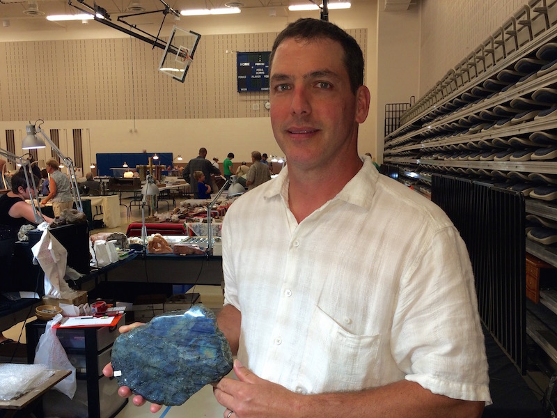 Frederick WI Gem and Mineral Show Alan Kraft of Rock Treasures Wholesale